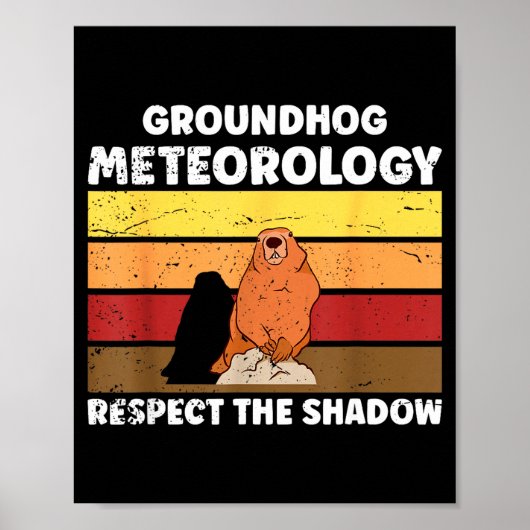 Groundhog Day Meteorology Quote For Meteorologist Poster (Vorne)