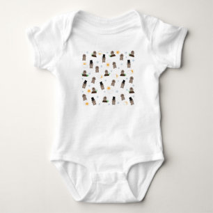 Groundhog Day-Muster Baby Strampler