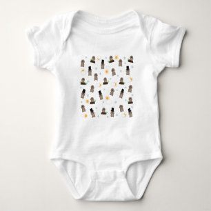 Groundhog Day-Muster Baby Strampler