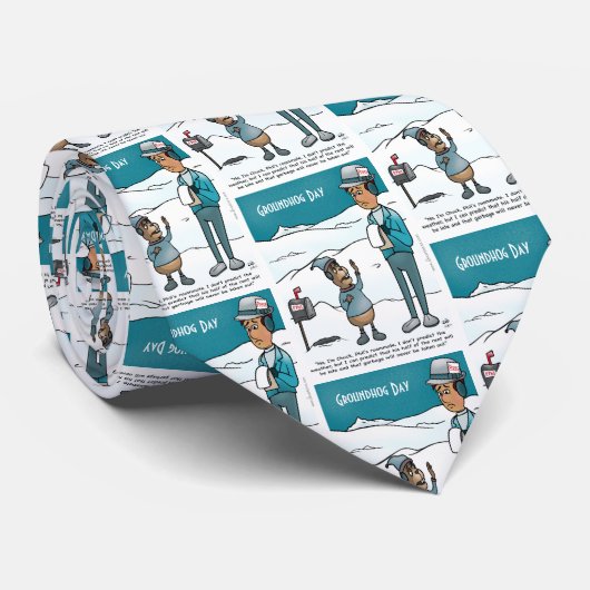 Groundhog Day Necktie Krawatte (Gerollt)