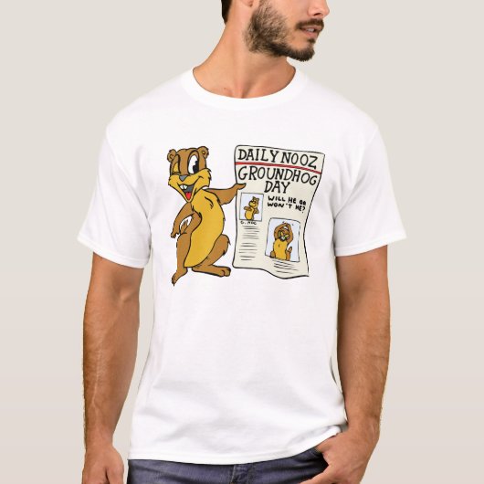 "Groundhog Day News" T-Shirt (Vorderseite)