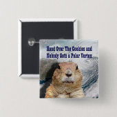 Groundhog Day Polar Vortex Button (Vorne & Hinten)