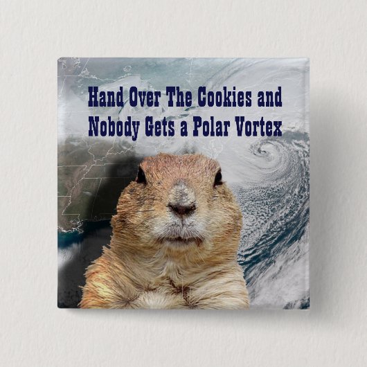 Groundhog Day Polar Vortex Button (Vorderseite)