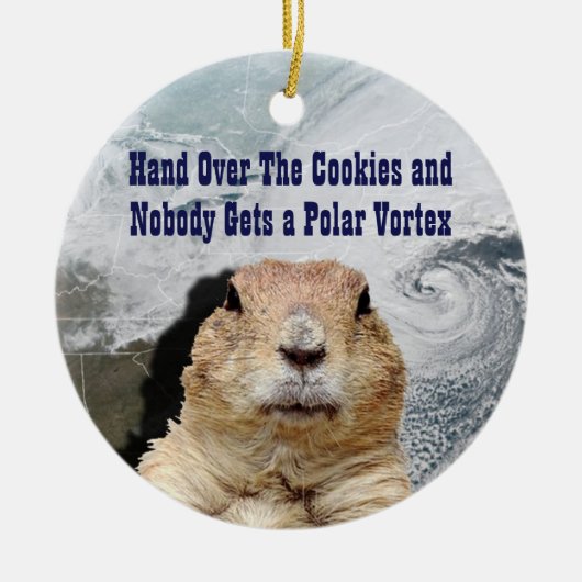 Groundhog Day Polar Vortex Keramik Ornament (Vorne)