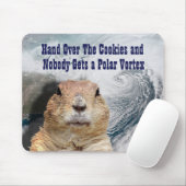 Groundhog Day Polar Vortex Mousepad (Mit Mouse)