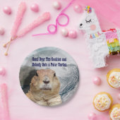 Groundhog Day Polar Vortex Pappteller (Party)