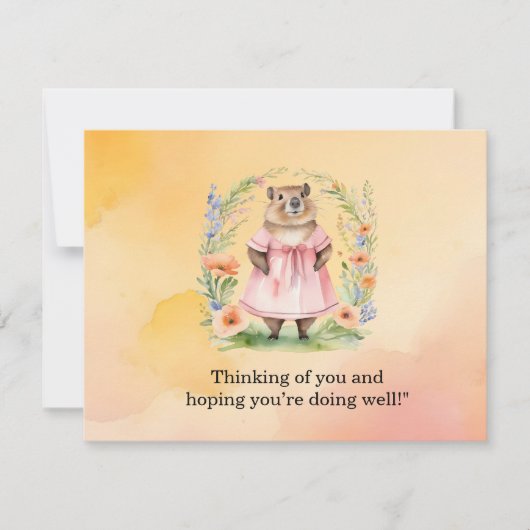 Groundhog Day Postcard - Spaß und Quirky Gruß (Vorderseite)