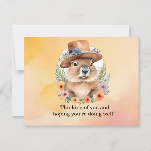 Groundhog Day Postcard - Spaß und Quirky Gruß (Vorderseite)