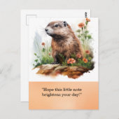 Groundhog Day Postcard - Spaß und Quirky Gruß Postkarte (Vorne/Hinten)