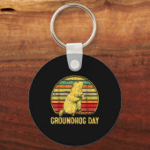 Groundhog Day Schattenpuppe Lustig Schlüsselanhänger (Vorderseite)
