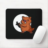 Groundhog Day Shadow Puppet Cute Rodent Costume Fu Mousepad (Mit Mouse)