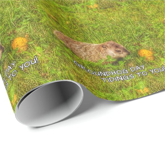 Groundhog Day Tidings für Sie! Packpapier! Geschenkpapier (Rolleneckpunkt)
