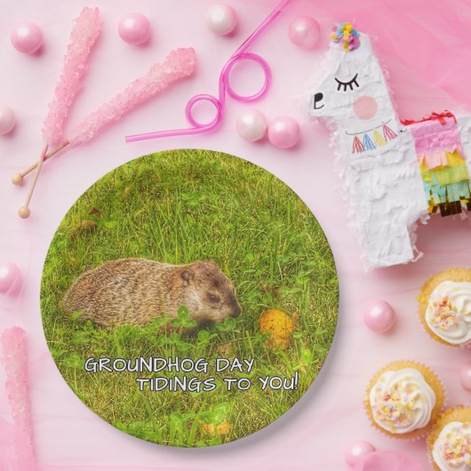 Groundhog Day Tidings für Sie! Teller (Party)