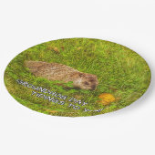 Groundhog Day Tidings für Sie! Teller (Schrägansicht)