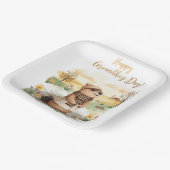 Groundhog day watercolor pappteller (Gewinkelt)