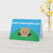 Groundhog Day - Word Scramble Karte (Gelbe Blume)