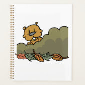 Groundhog durchquert Herbstbüsche Planer (Vorderseite)