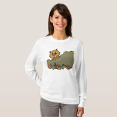 Groundhog durchquert Herbstbüsche T-Shirt (Vorne ganz)