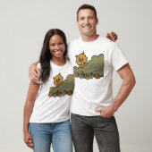Groundhog durchquert Herbstbüsche T-Shirt (Unisex)