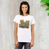 Groundhog durchquert Herbstbüsche T-Shirt