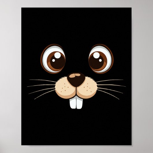 Groundhog Face Kostüm Kinder Groundhog Tag Hallowe Poster (Vorne)