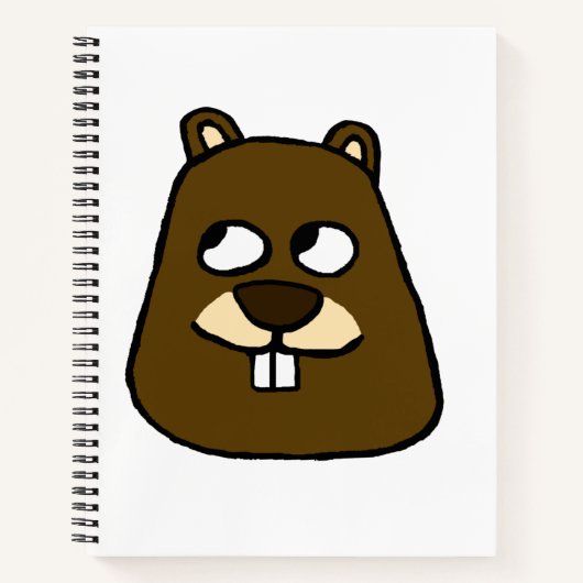 Groundhog Face Notizblock (Vorderseite)