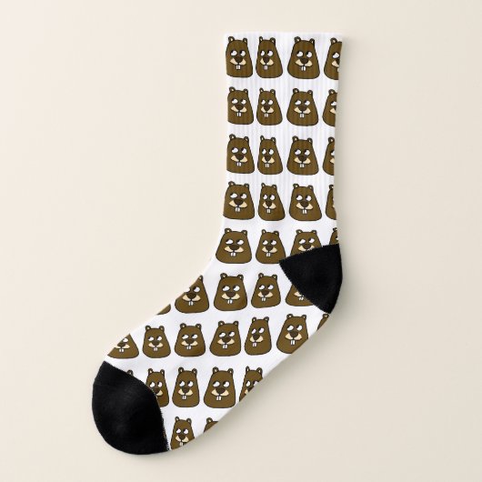 Groundhog Face Socken (Links - Außen)