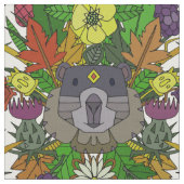 groundhog Garten Stoff (Nahaufnahme)