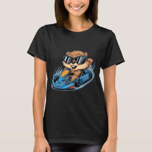 Groundhog-Gokart-Rennen Frohen Tag des Murmeltiere T-Shirt