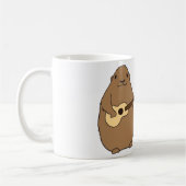 Groundhog, Igel und Ukuleles-Tasse Kaffeetasse (Links)