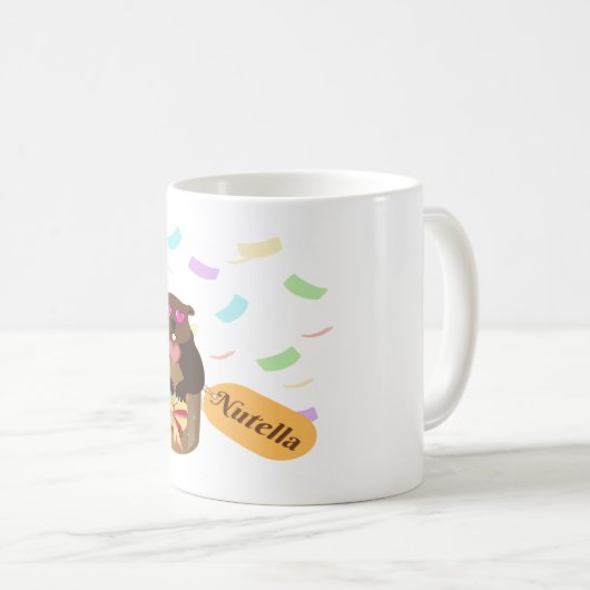 Groundhog in a Nutella Jar Kaffeetasse (VorderseiteRechts)
