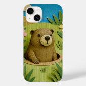 Groundhog in seinem Burggrab, Kartonart Case-Mate iPhone Hülle (Rückseite)
