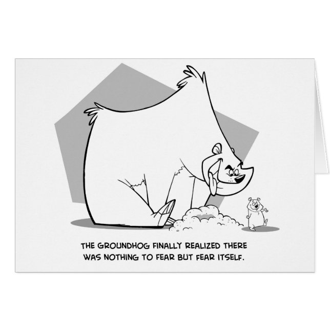 Groundhog Karte (Vorderseite (Horizontal))