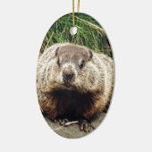 Groundhog Keramikornament (Links)