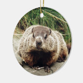 Groundhog Keramikornament (Links)