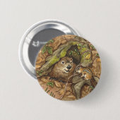 Groundhog Knopf Button (Vorne & Hinten)