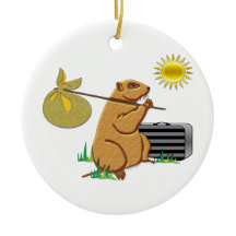 Groundhog läuft weg