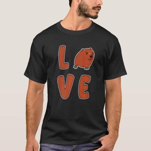 Groundhog Liebe Groundhog Digger T-Shirt (Vorderseite)