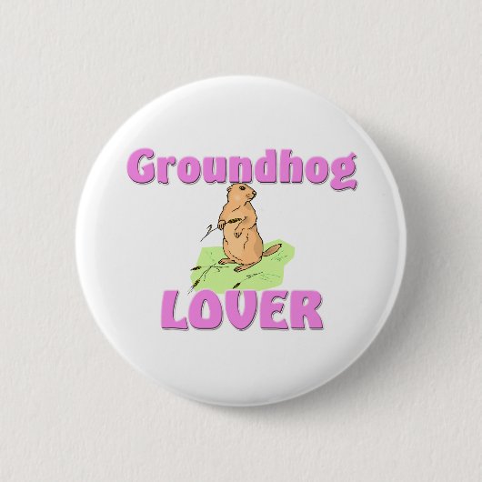 Groundhog Liebhaber Button (Vorderseite)