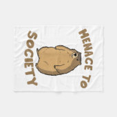 Groundhog Lover Wildlife Animal Groundhog Menace T Fleecedecke (Vorderseite (Horizontal))