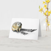 Groundhog Phil sagt… Karte (Gelbe Blume)