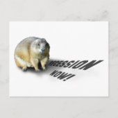 Groundhog Phil sagt.. Postkarte (Vorderseite)