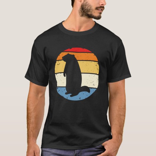 Groundhog Retro Funny Woodchuck Groundhog Day Pull T-Shirt (Vorderseite)
