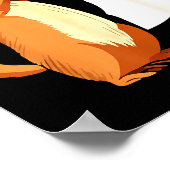 Groundhog Shadow Dinosaur Funny Puppet Happy Groun Poster (Ecke)