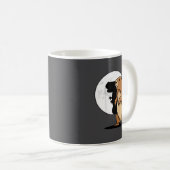 Groundhog Shadow Dinosaur Puppet Happy Groundhog D Kaffeetasse (VorderseiteRechts)