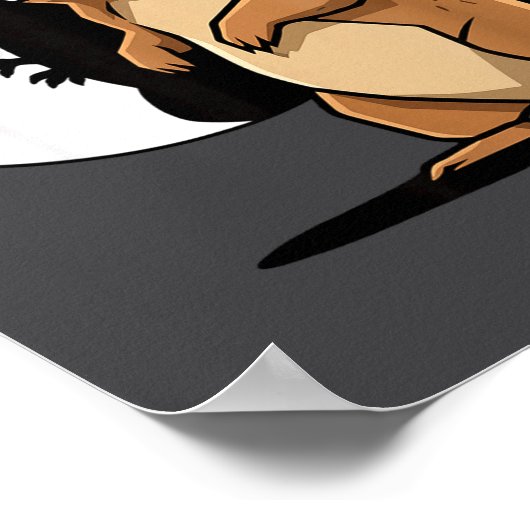 Groundhog Shadow Dinosaur Puppet Happy Groundhog D Poster (Ecke)