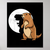 Groundhog Shadow Dinosaur Puppet Happy Groundhog D Poster (Vorne)