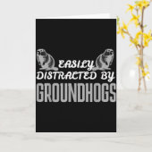 Groundhog-Shirt Groundhog-Liebhaber Groundhogs _24 Karte (Gelbe Blume)