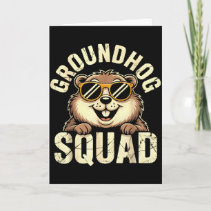 Groundhog Squad 2026 Frohen Tag des Murmeltieres _ Karte