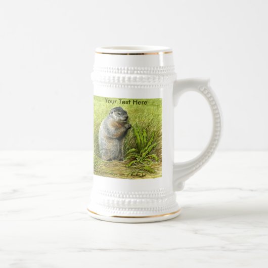 Groundhog Stein Bierglas (Rechts)